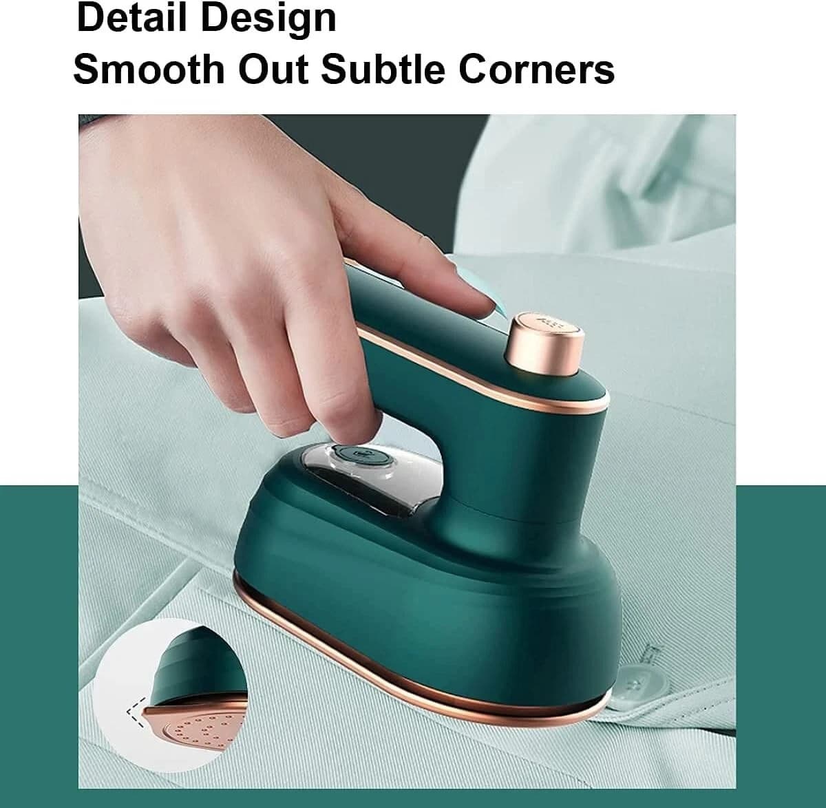 Travel Foldable Mini Iron With Spray - Thumbnail 2