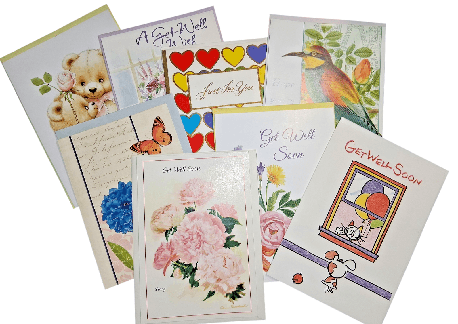 Get Well Lot of 15 Cards with Envelopes New Unused Open Package - Thumbnail 10