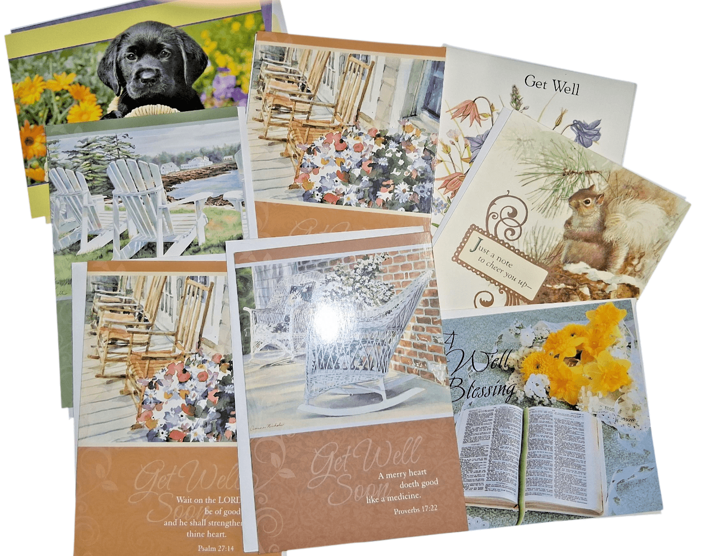 Get Well Lot of 15 Cards with Envelopes New Unused Open Package - Thumbnail 5