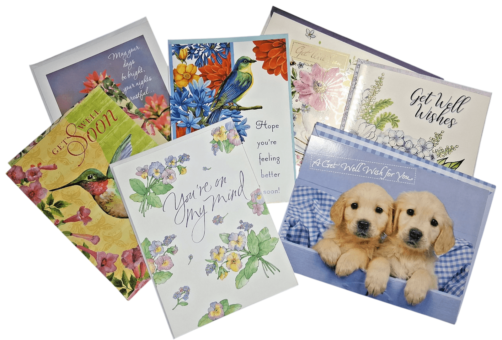 Get Well Lot of 15 Cards with Envelopes New Unused Open Package - Thumbnail 9