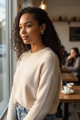 Costume Black Sapphire Necklace & Earring Set - Thumbnail 3