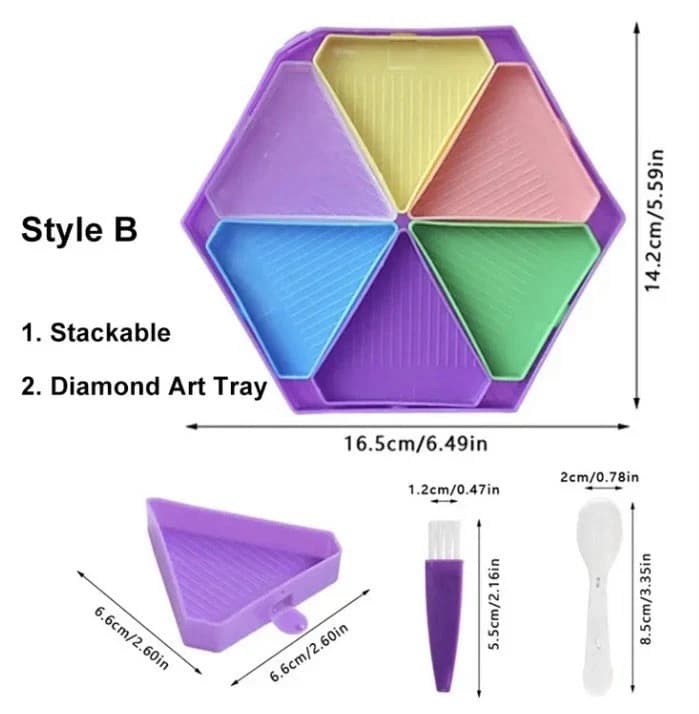 Flower Shape 13 Compartments Also a 6 Compartment Octagon Shape containers - Thumbnail 3
