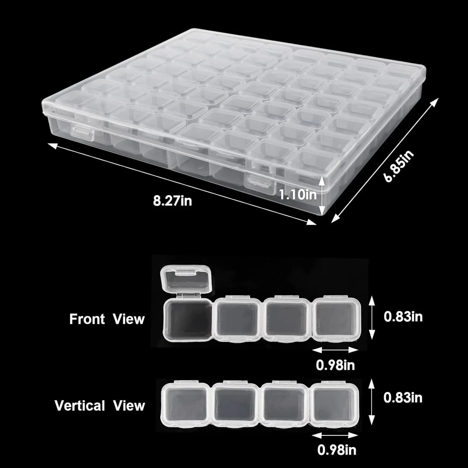 Diamond Painting Storage Box 56 Slot Organizer - Image 1
