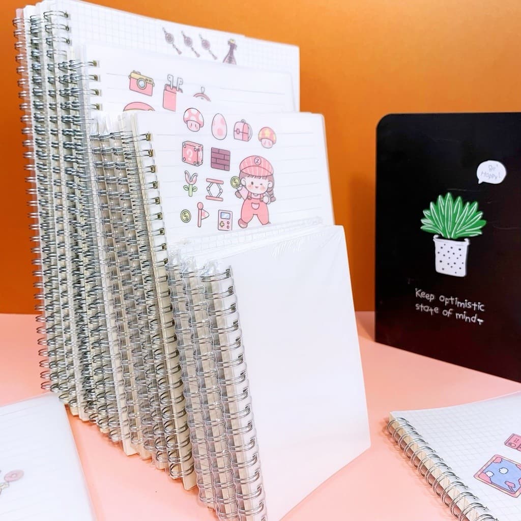 Spring Notebook A5 spiral notebook School Supplies Stationery - Thumbnail 2