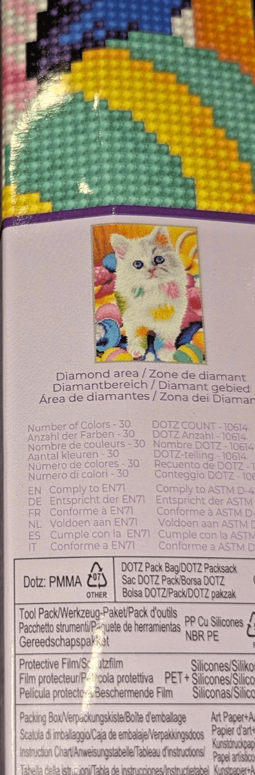 DIAMOND DOTZ, SIMPLY DOTZ & Diamond Art by Leisure Arts - Kitty Dotz - NEW!!! - Thumbnail 4