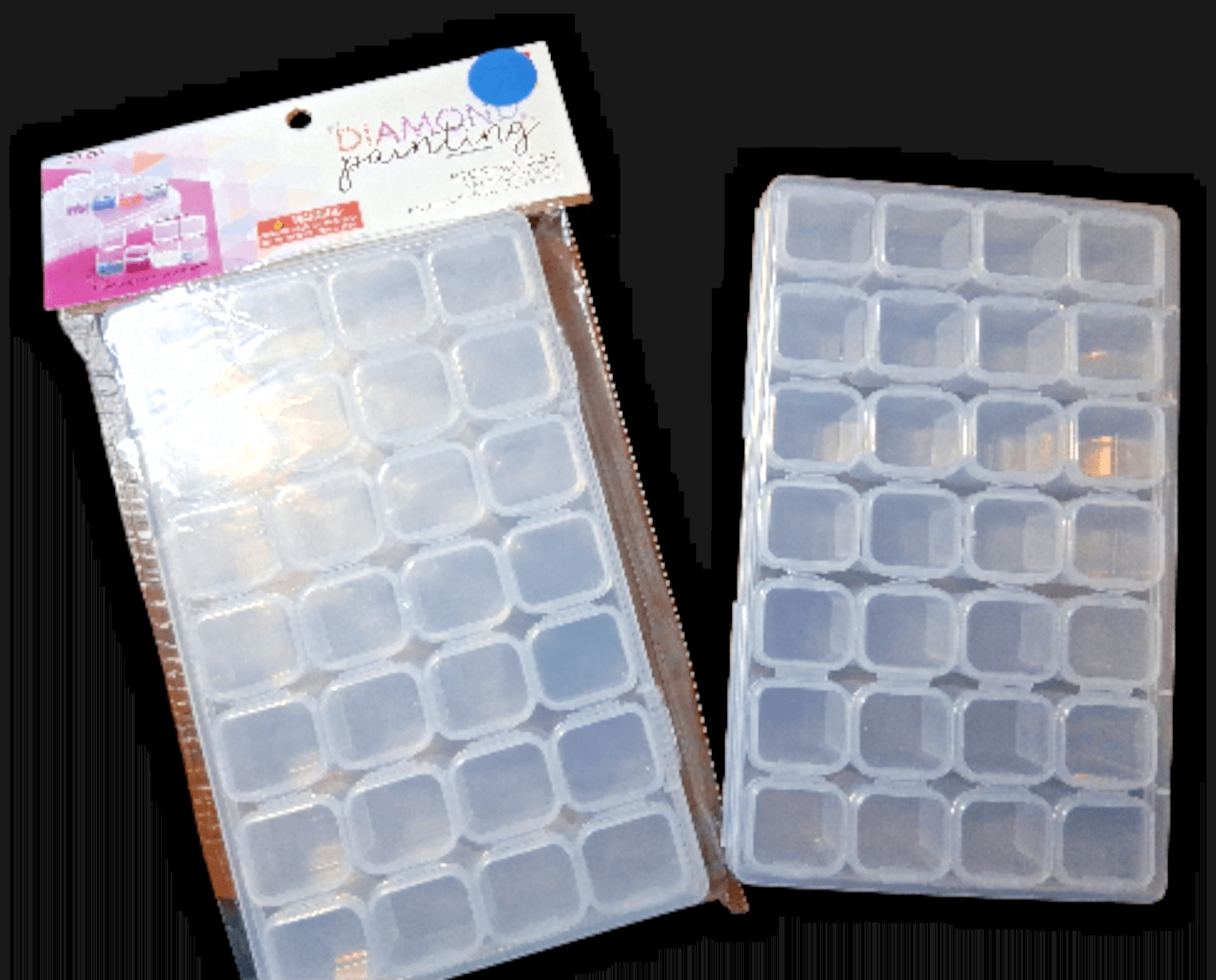 28 Grids Diamond Painting Rhinestone Storage Box Jewelry Bead Plastic Organizer - Image 1