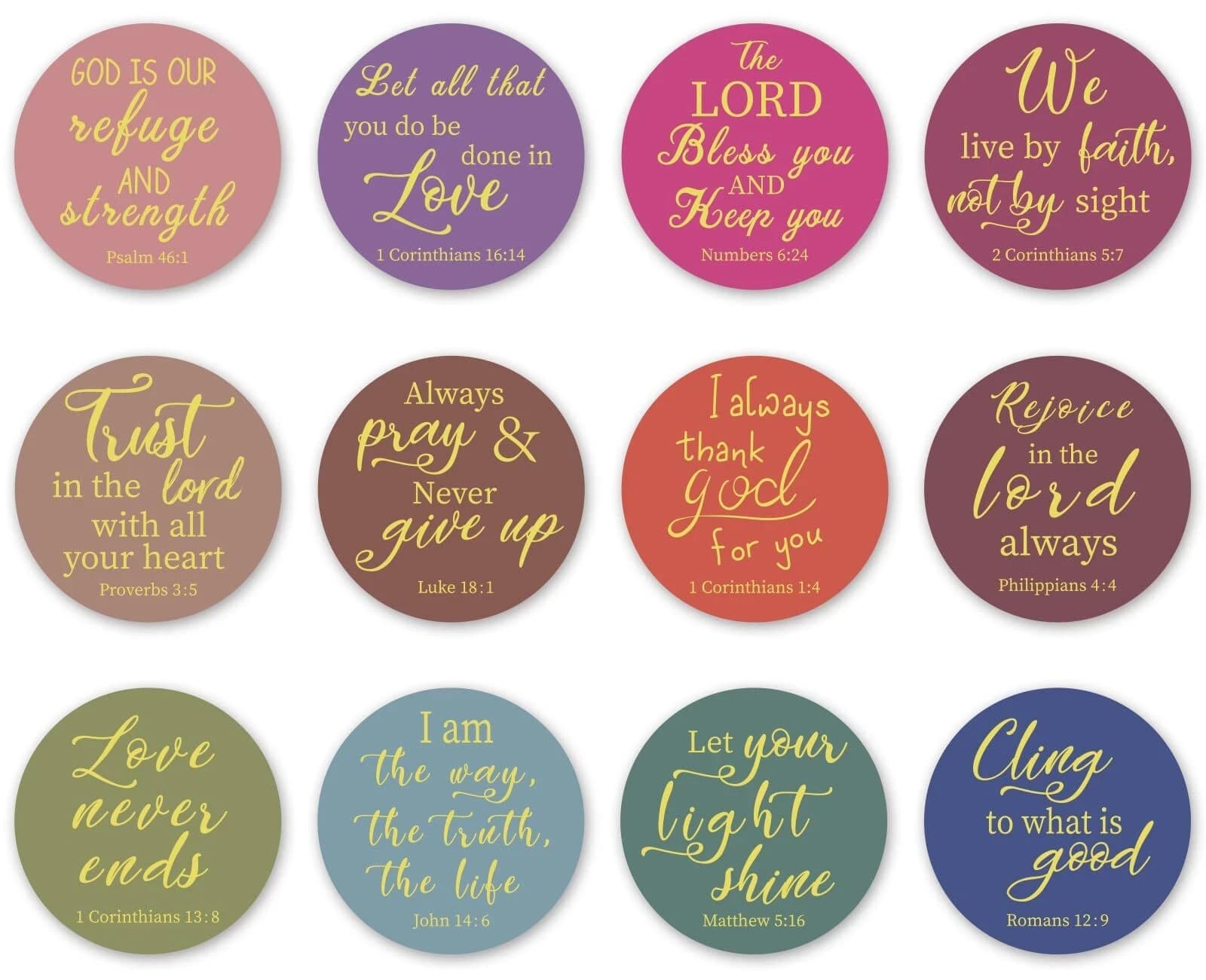 Inspirational Christian Stickers, Bible Journaling Supplies, Bible Verse - Thumbnail 6