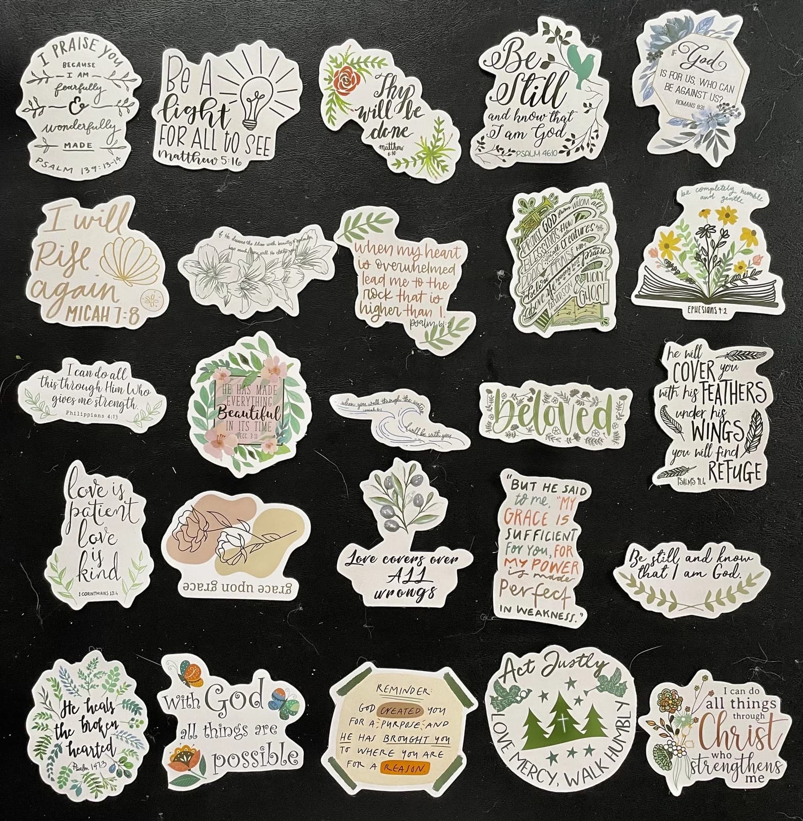 Inspirational Christian Stickers, Bible Journaling Supplies, Bible Verse - Thumbnail 5