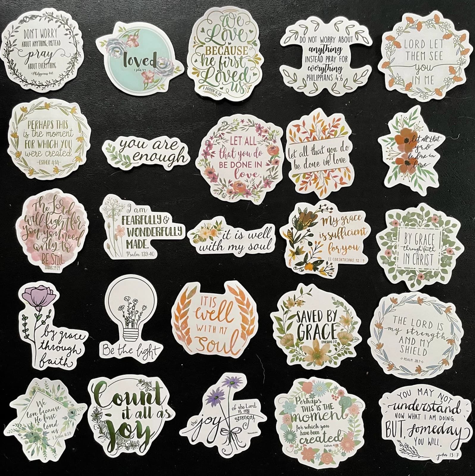 Inspirational Christian Stickers, Bible Journaling Supplies, Bible Verse - Thumbnail 4