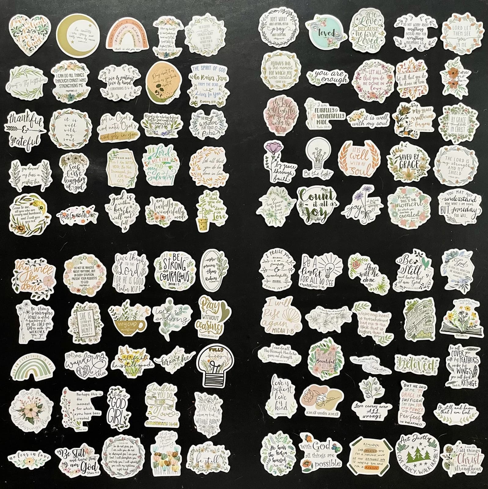 Inspirational Christian Stickers, Bible Journaling Supplies, Bible Verse - Thumbnail 2