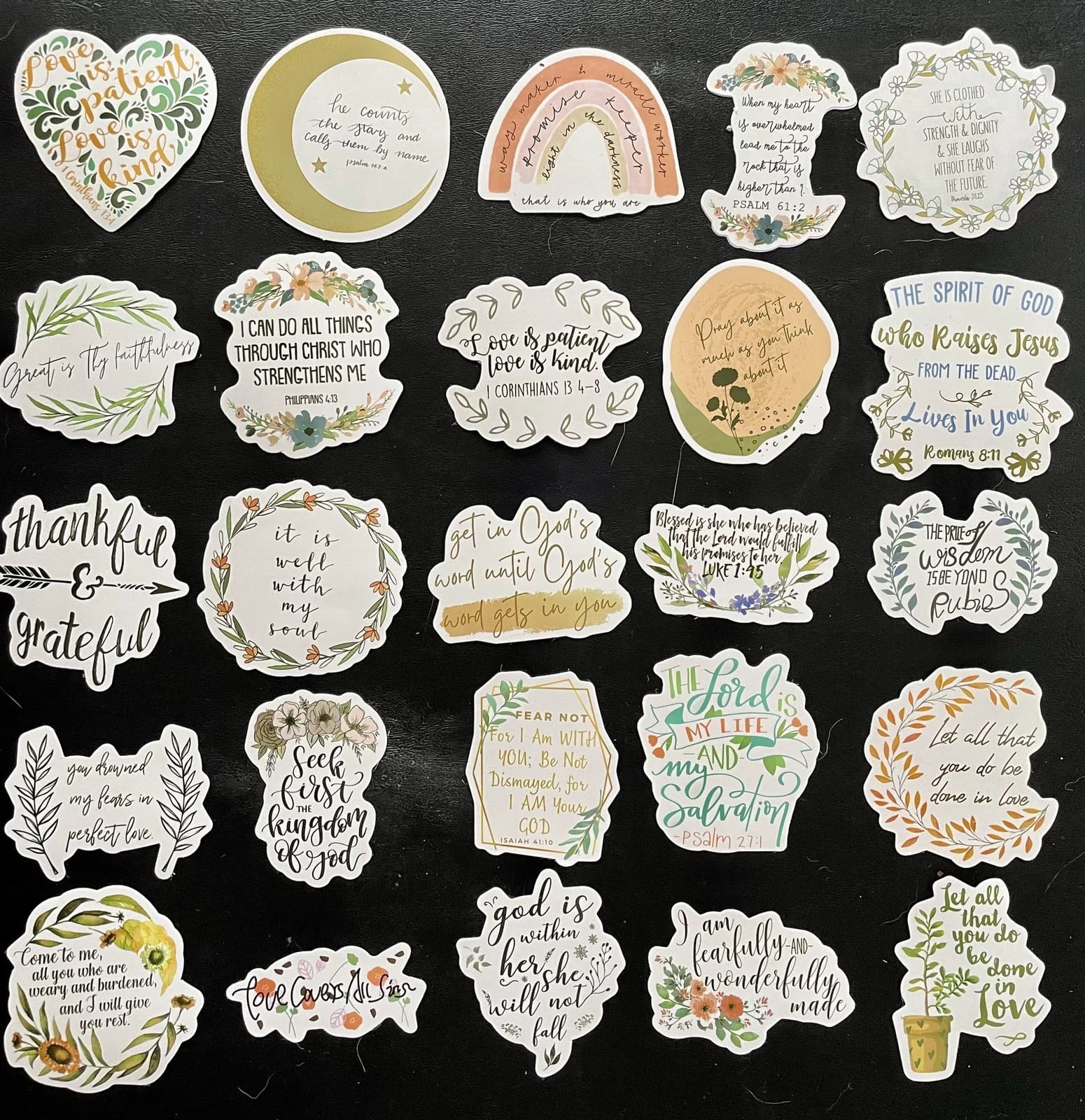 Inspirational Christian Stickers, Bible Journaling Supplies, Bible Verse - Thumbnail 3