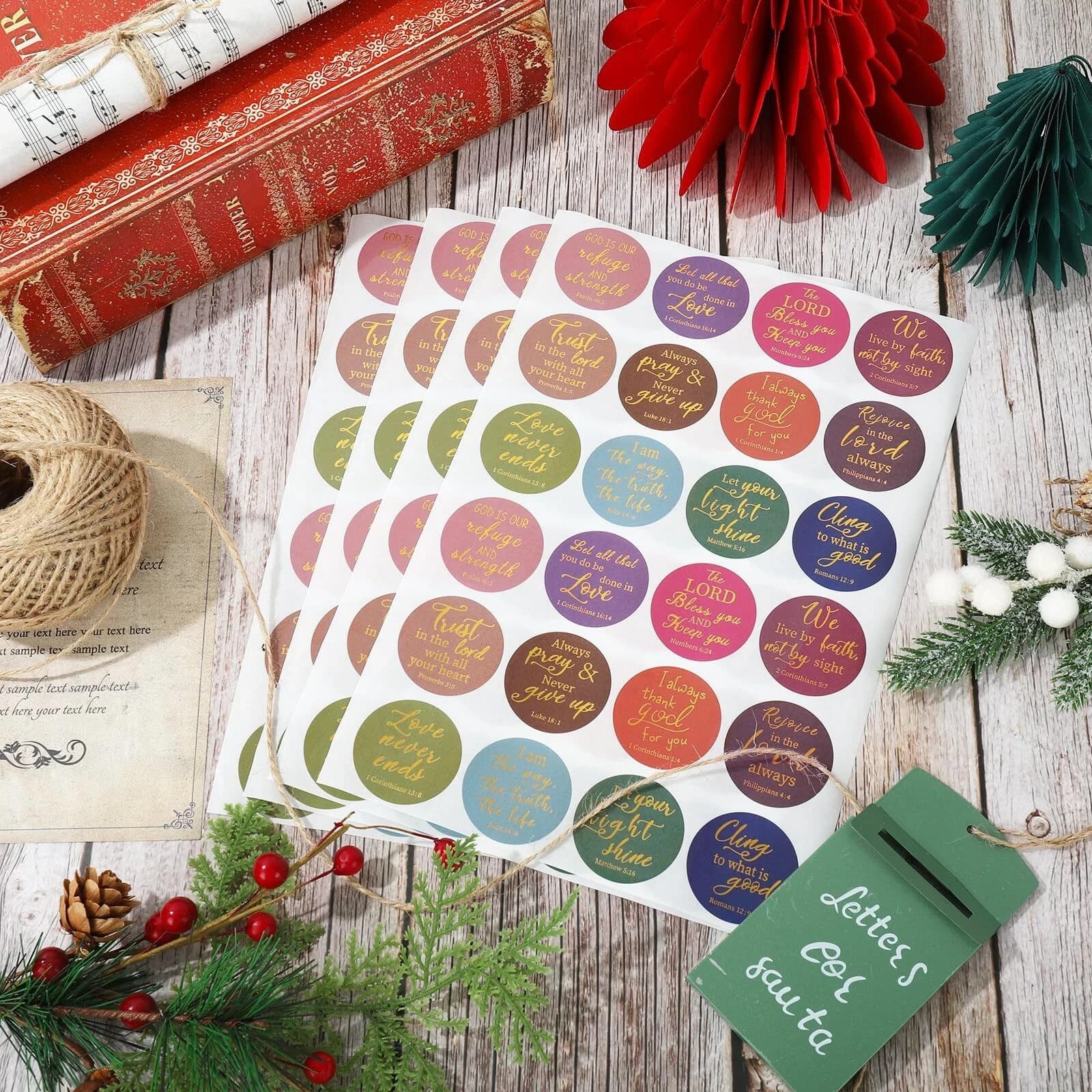 Inspirational Christian Stickers, Bible Journaling Supplies, Bible Verse - Thumbnail 7