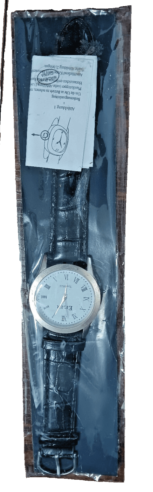 Brand New Men's Eiger Wrist Watch J434 Gator Adjustable Brown or Black Band - Thumbnail 3