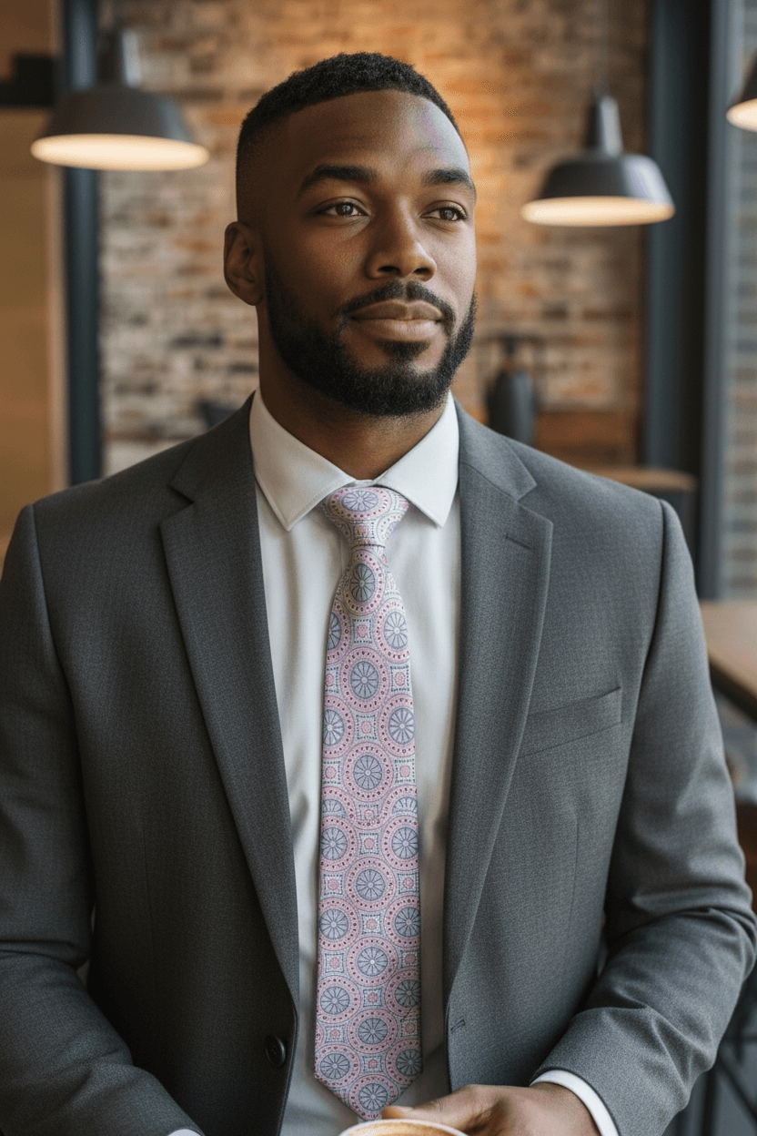 LOT (8) 100% Silk Men’s Ties Dress, Professional, Powerful Statement Ties - Thumbnail 5