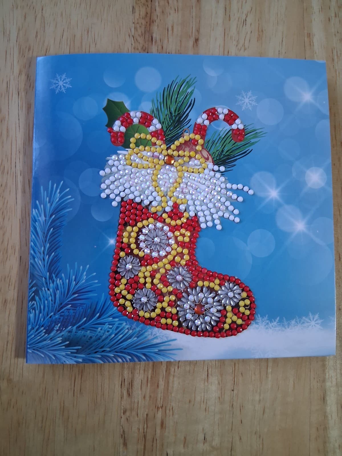 Hand Made Diamond Painting Completed Christmas Cards (NEW) - Image 1