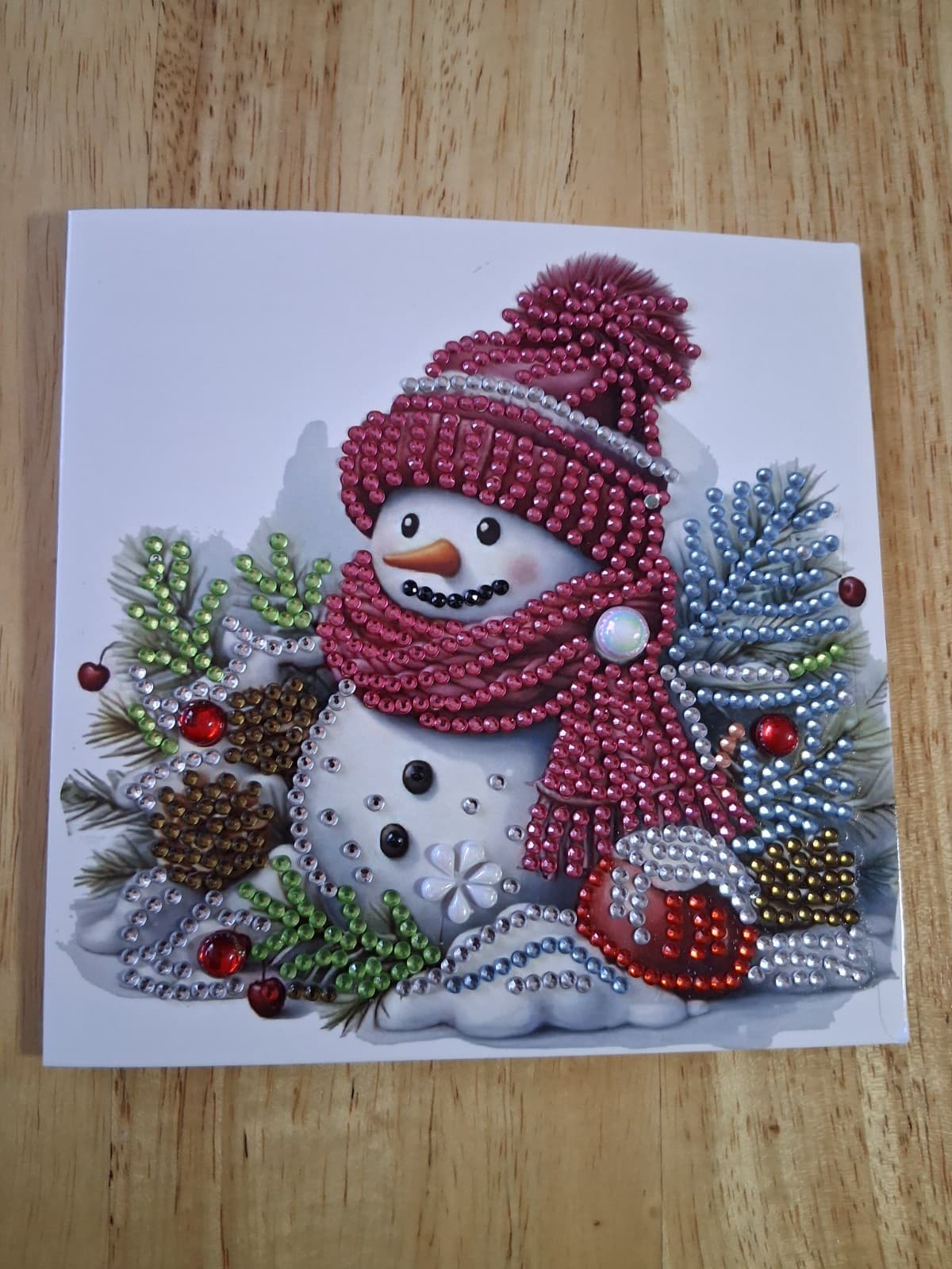 Hand Made Diamond Painting Completed Christmas Cards (NEW) - Thumbnail 5