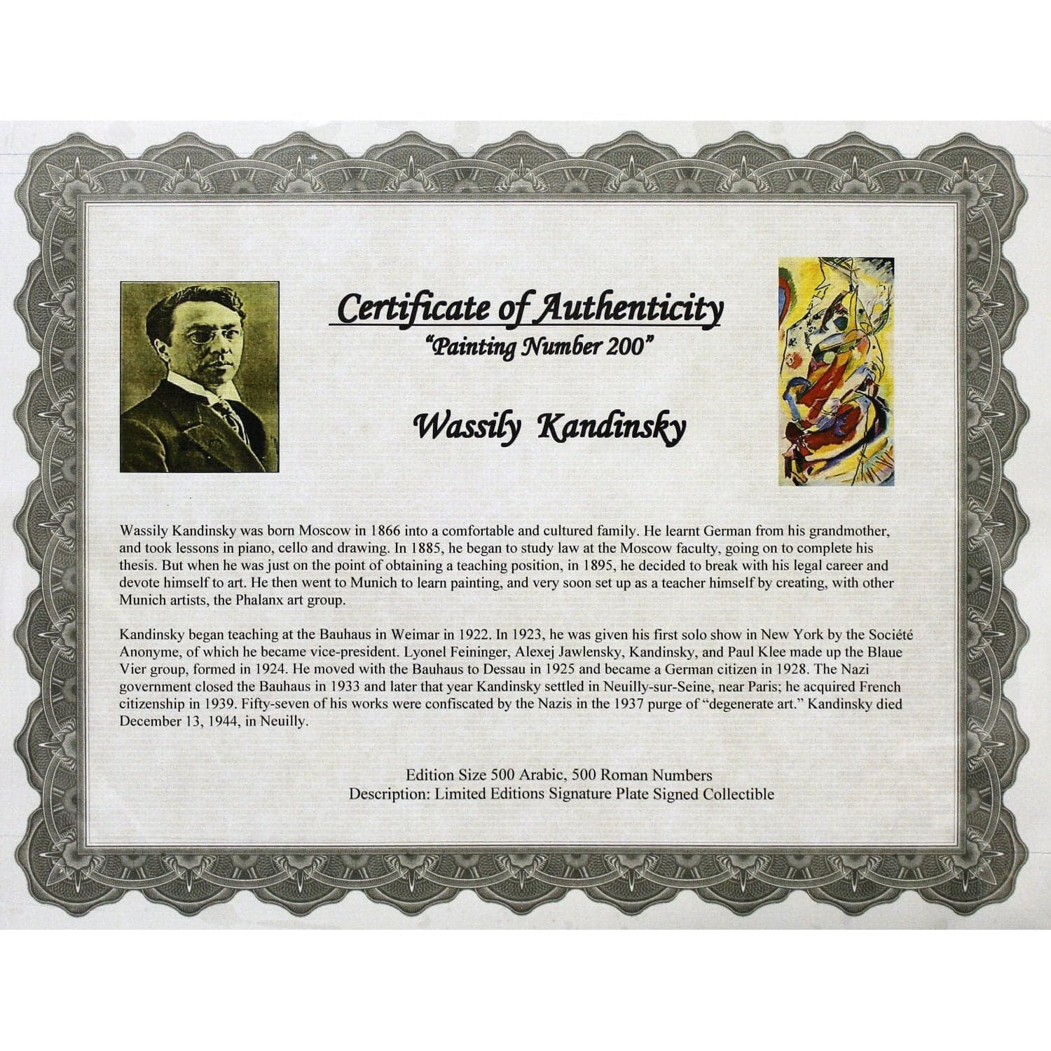 Gallery Framed Art Print 'Painting Number 200' By Kandinsky - Thumbnail 3