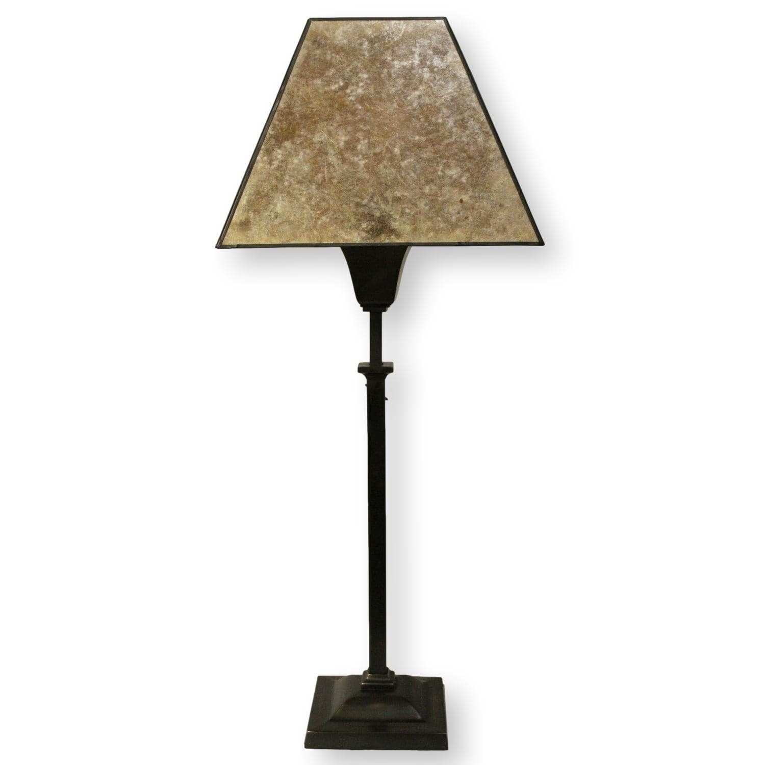 Bronze Table Lamp w/Mica Shade - Thumbnail 2