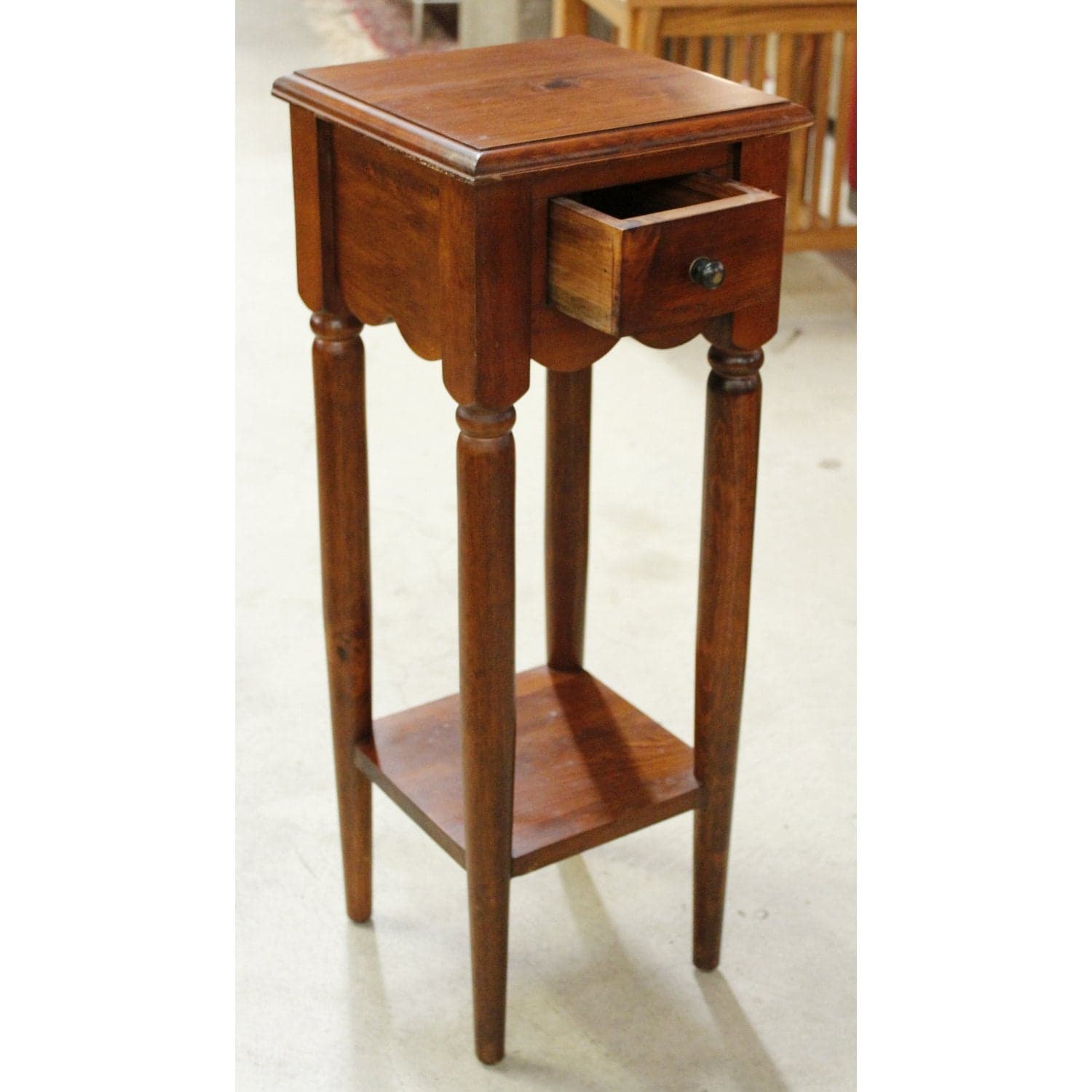 Pier 1 Imports Plant Stand w/Drawer - Thumbnail 2