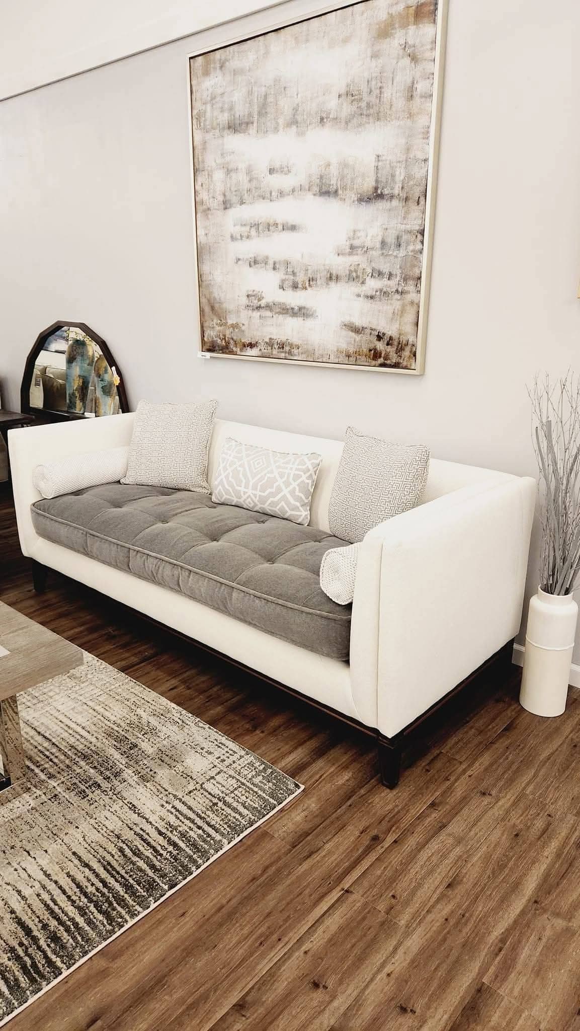 UNIVERSAL FURNITURE HARTLEY TUXEDO CUSTOM SOFA - Thumbnail 2