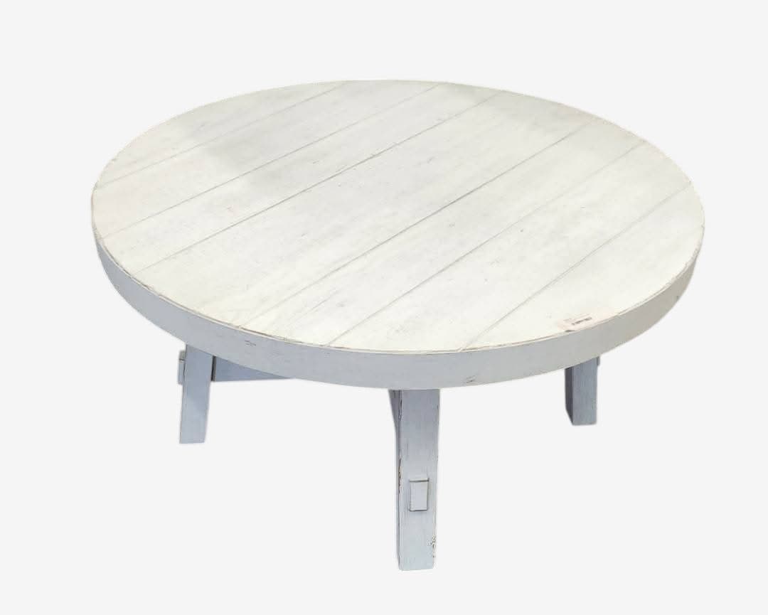 MODERN FARMHOUSE SOLID WOOD DISTRESSED COFFEE TABLE