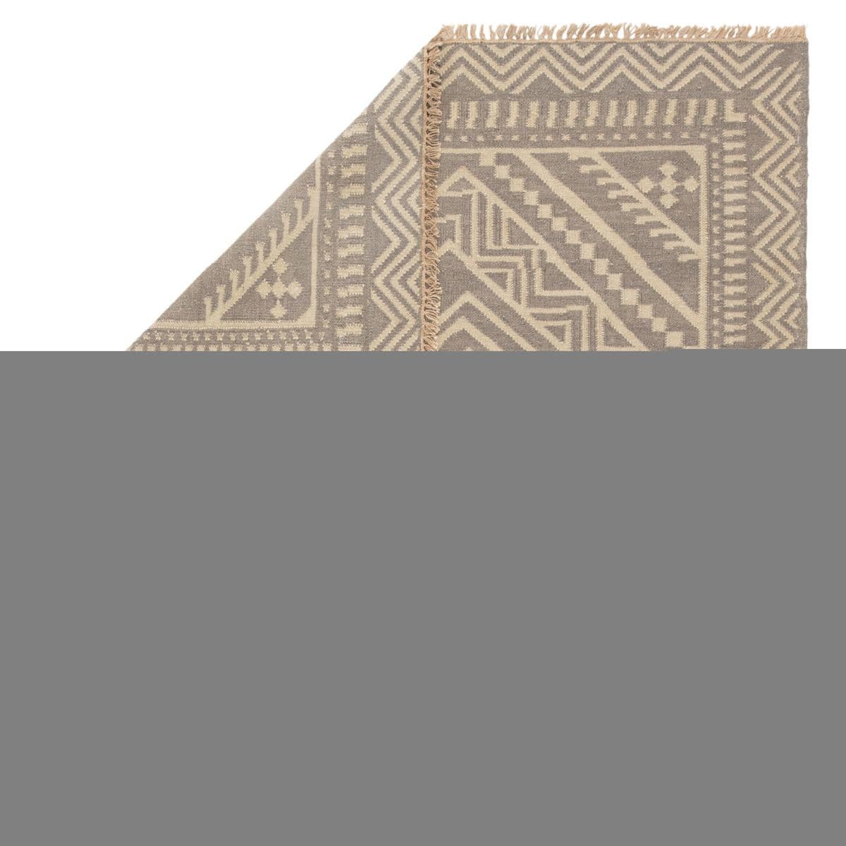 8x10 Jaipur Living Batik BAT04 Yao Gray Hand Loomed Wool Rug - Thumbnail 5