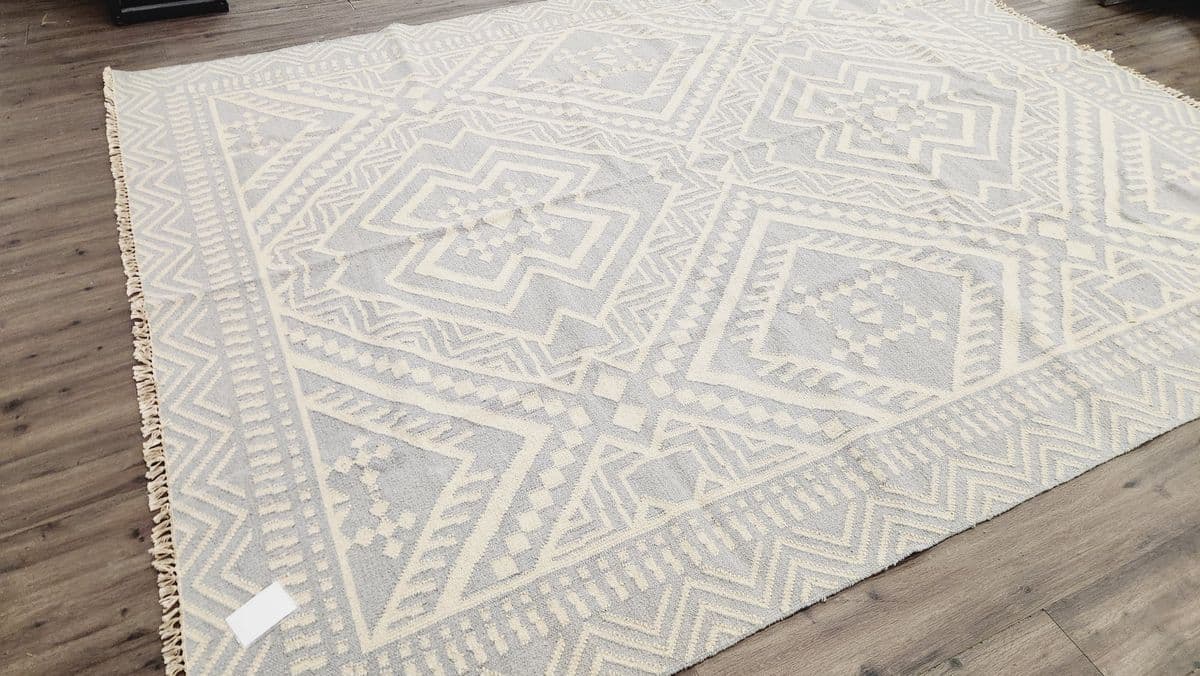 8x10 Jaipur Living Batik BAT04 Yao Gray Hand Loomed Wool Rug - Thumbnail 2