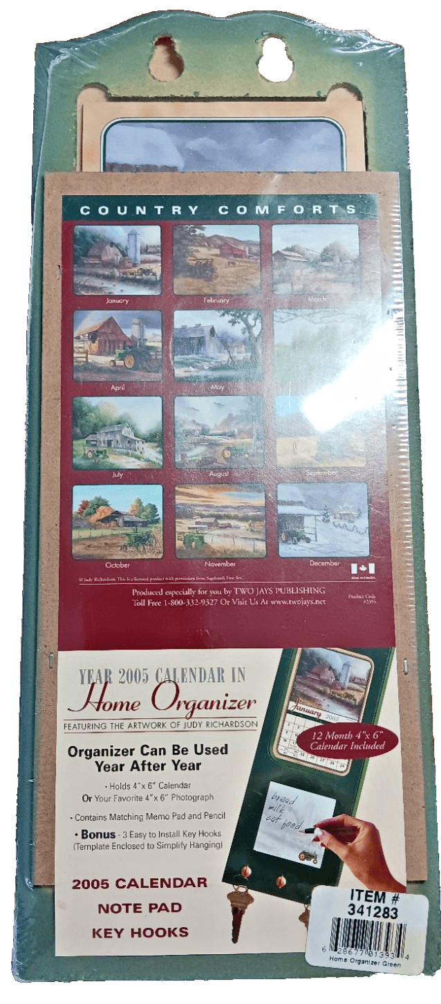 VINTAGE John Deere Moline, ILL Wooden Wall Calendar/Organizer - Thumbnail 2