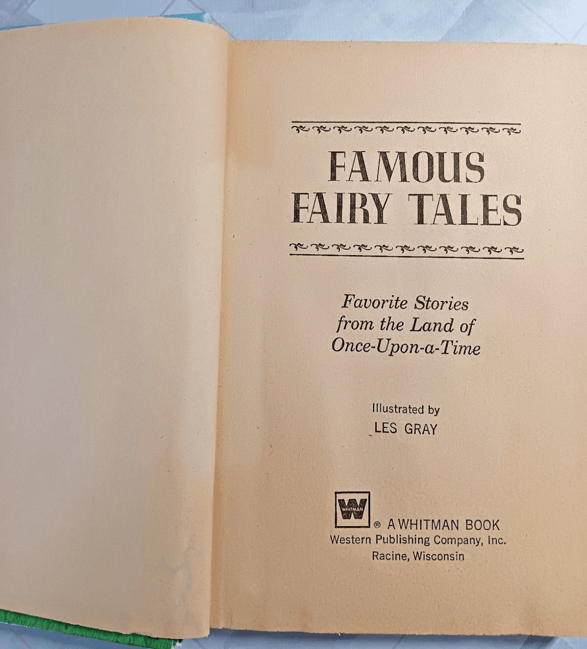 Vintage Famous Fairy Tales Whitman 1971 Illustrated by Les Gray HC Book - Thumbnail 4