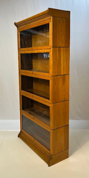 Antique Gunn Furniture Co. 5-Stack Oak Barrister Bookcase - Thumbnail 9