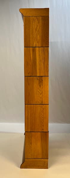 Antique Gunn Furniture Co. 5-Stack Oak Barrister Bookcase - Thumbnail 8