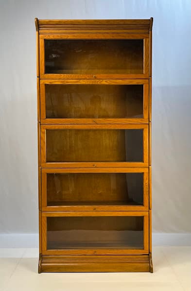 Antique Gunn Furniture Co. 5-Stack Oak Barrister Bookcase - Image 1