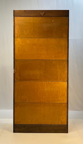 Antique Gunn Furniture Co. 5-Stack Oak Barrister Bookcase - Thumbnail 6