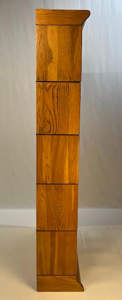 Antique Gunn Furniture Co. 5-Stack Oak Barrister Bookcase - Thumbnail 5