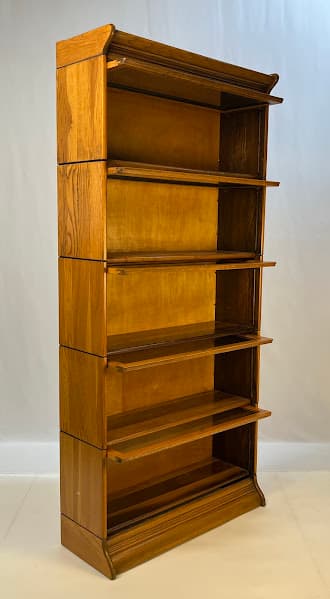 Antique Gunn Furniture Co. 5-Stack Oak Barrister Bookcase - Thumbnail 3
