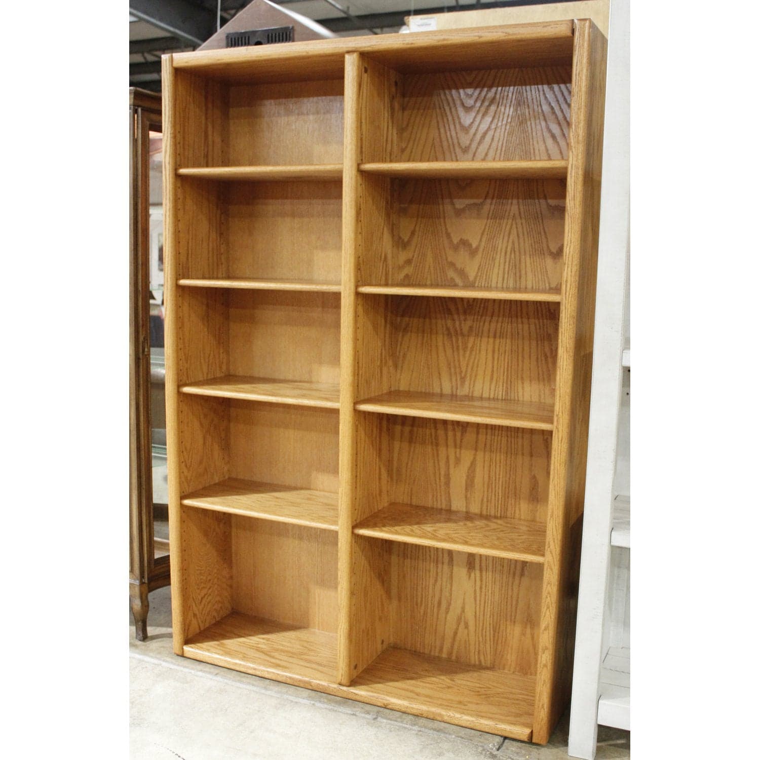 Oak Double Bookcase - Thumbnail 3