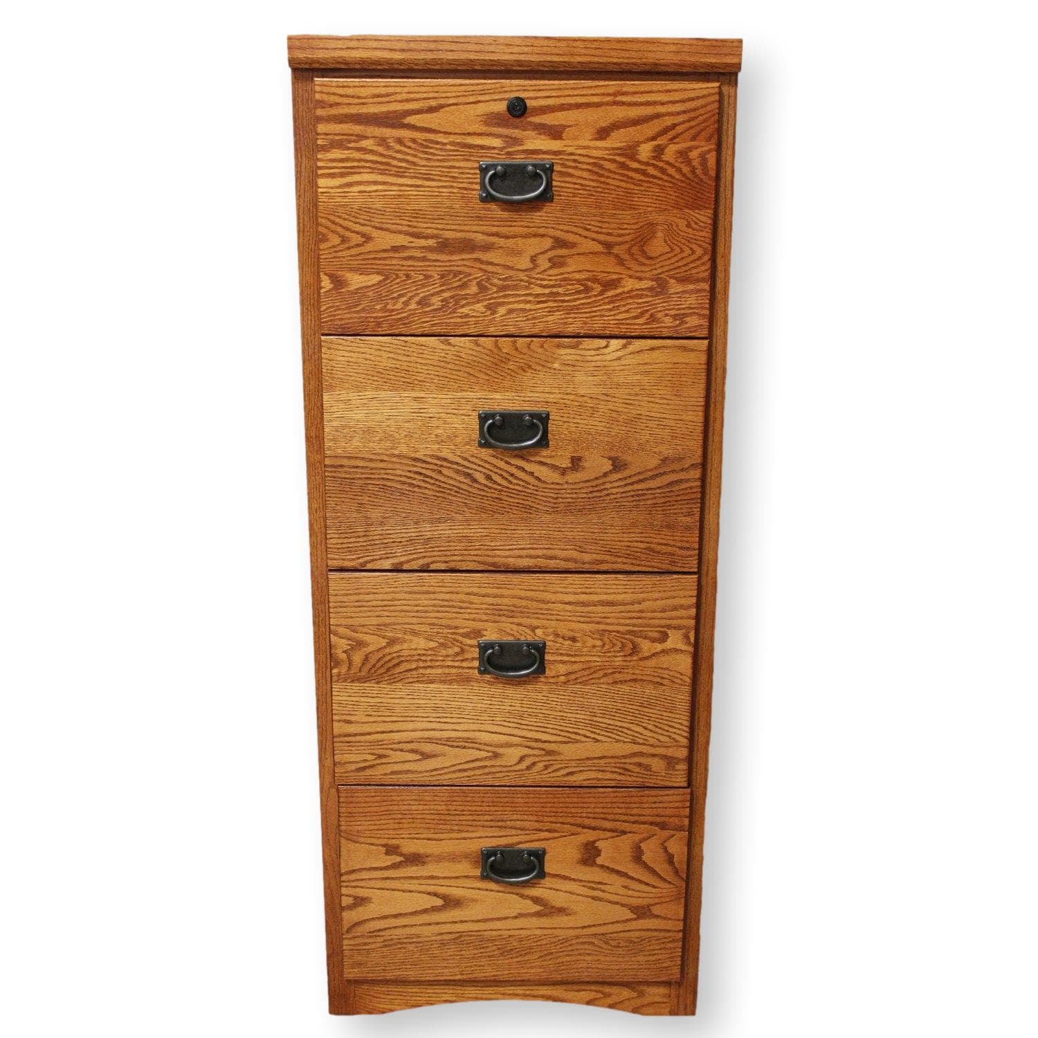 Aspen Furniture 4 Drawer Oak File Cabinet - Image 1