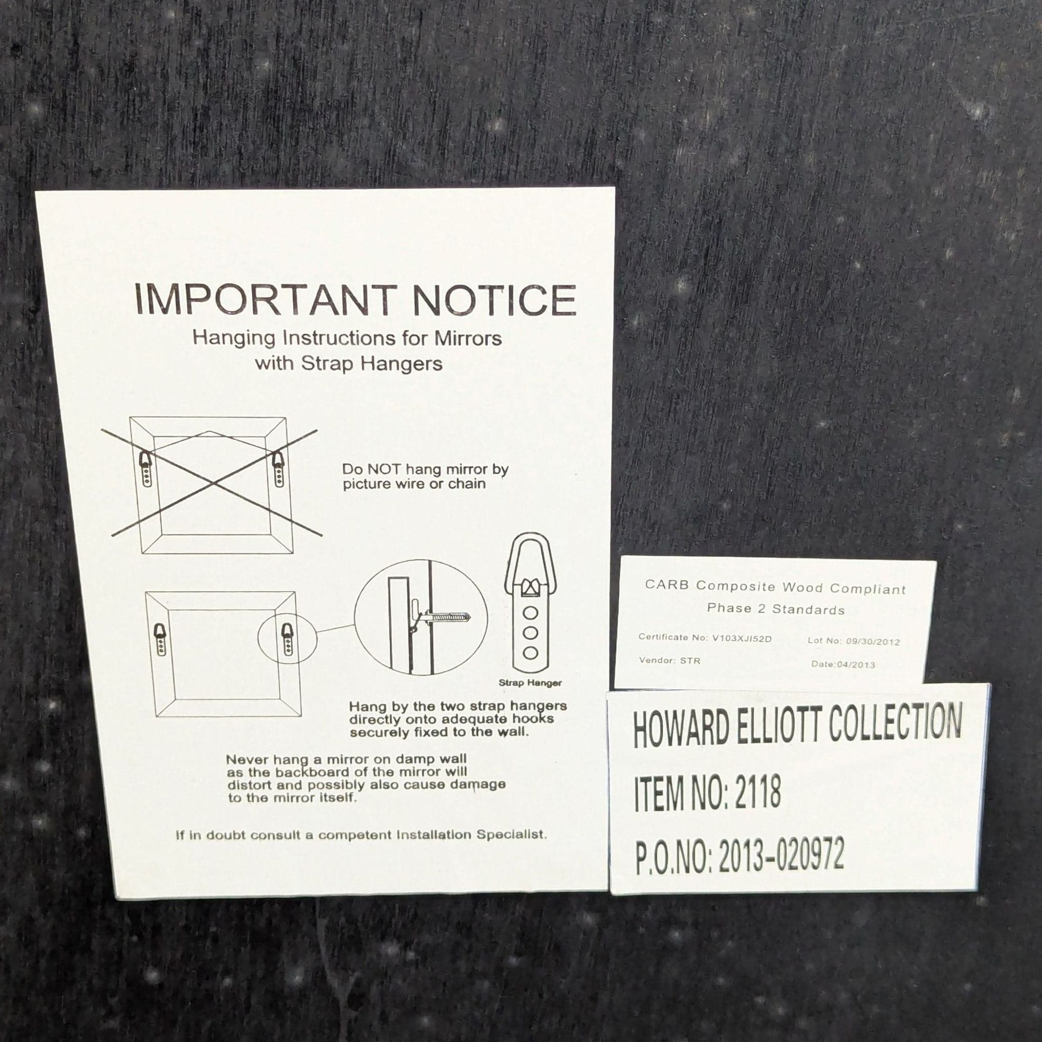 Howard Elliott Saturn Mirror - Thumbnail 5