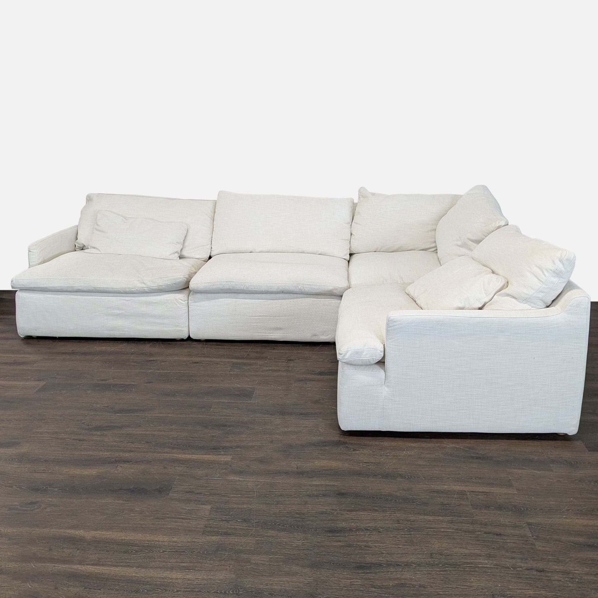 Restoration Hardware Cloud Sectional Sofa – Modern Cream Fabric, Spacious & Comfortable - Image 1