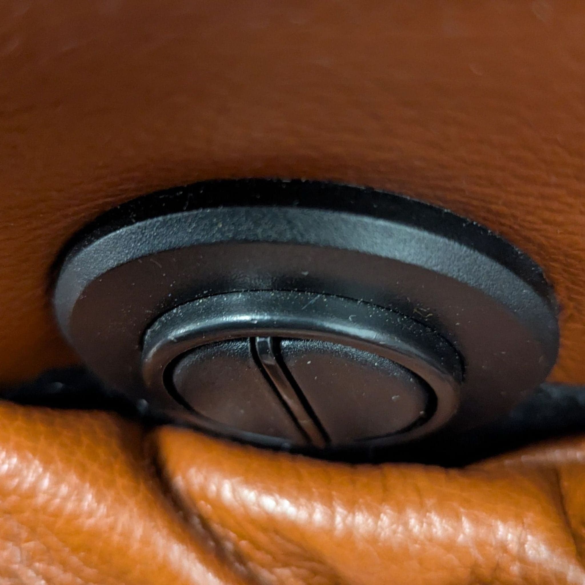 Brown Leather Power Reclining Sectional Sofa with Built-In Armrests - Thumbnail 8