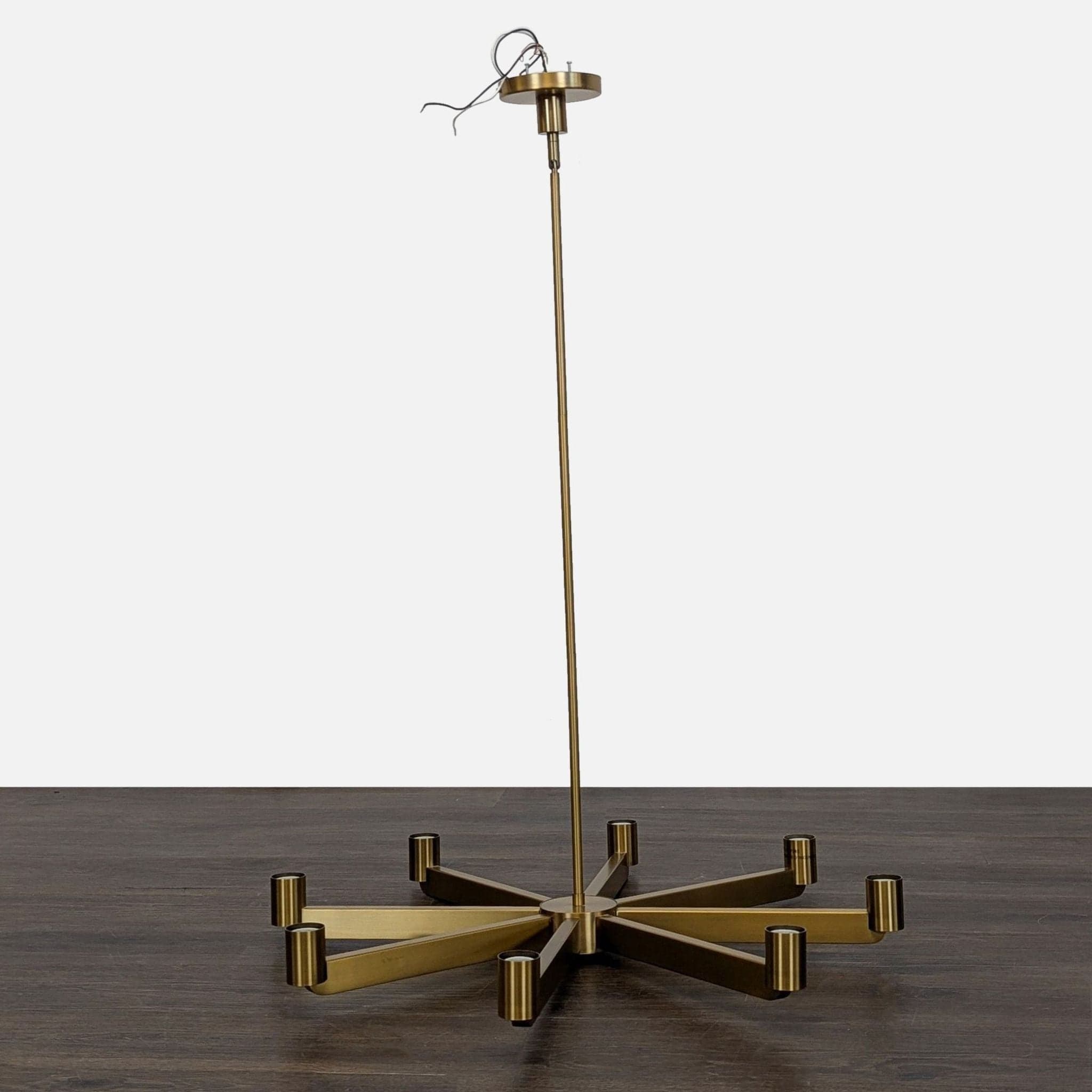 Kuzco Lighting Claire Modern 8-Light Chandelier in Brushed Brass Finish - Thumbnail 5