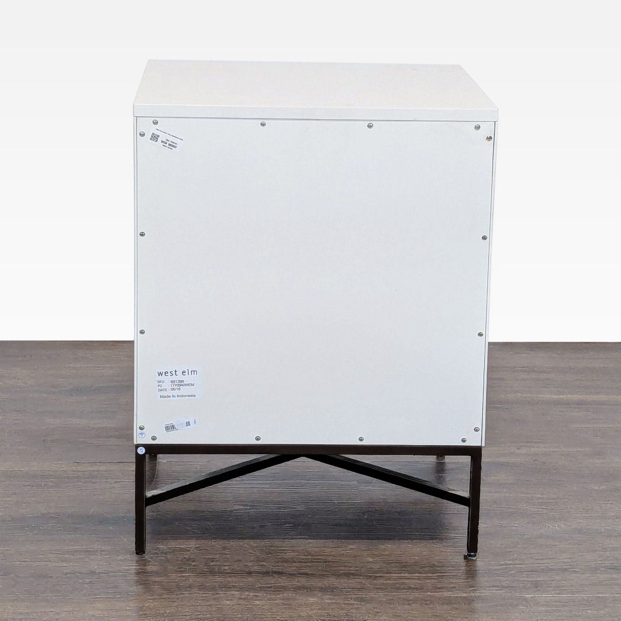 West Elm Wood Tiled Nightstand - Thumbnail 4