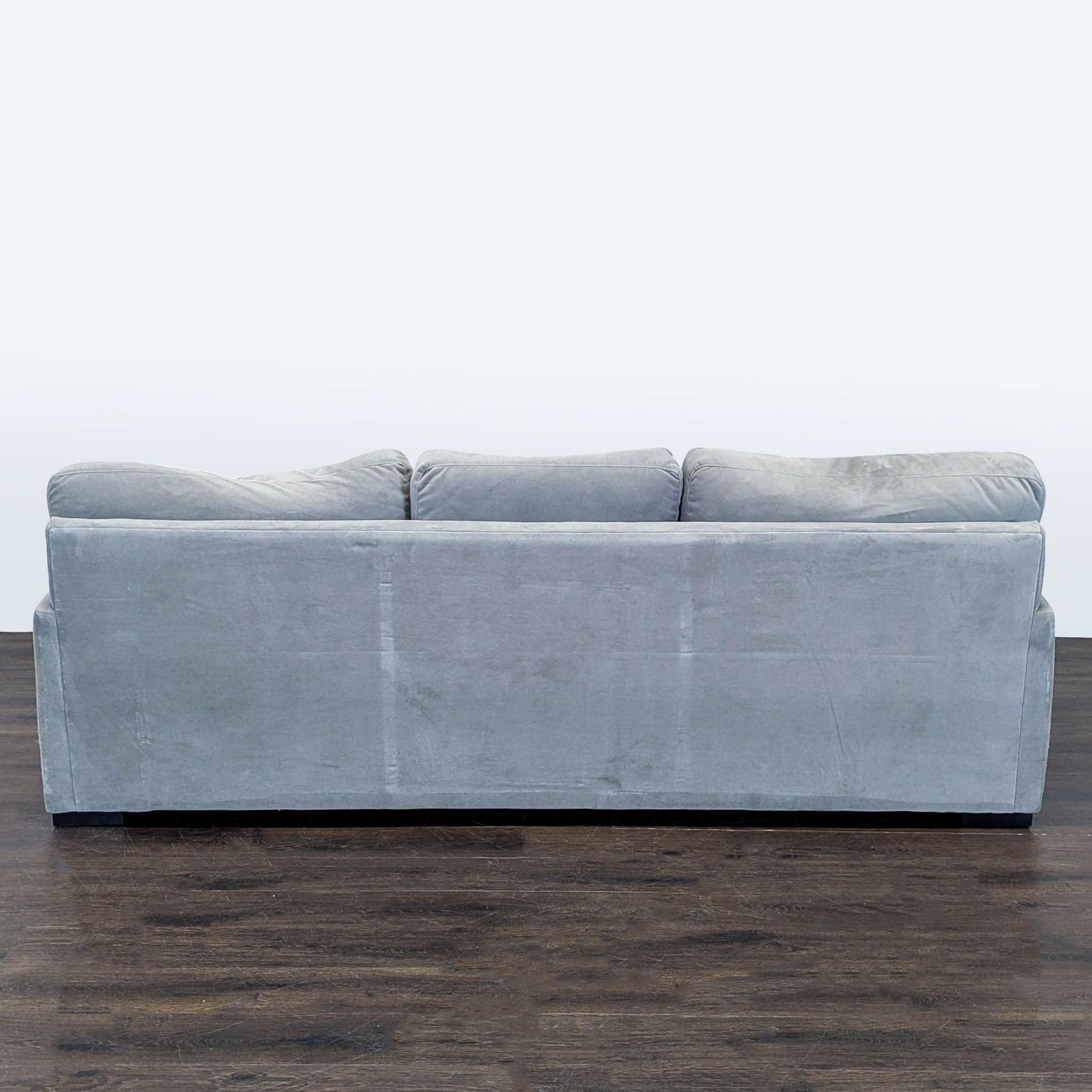 Lving Spaces Gray Sectional Sofa with Chaise - Modern and Comfortable - Thumbnail 4