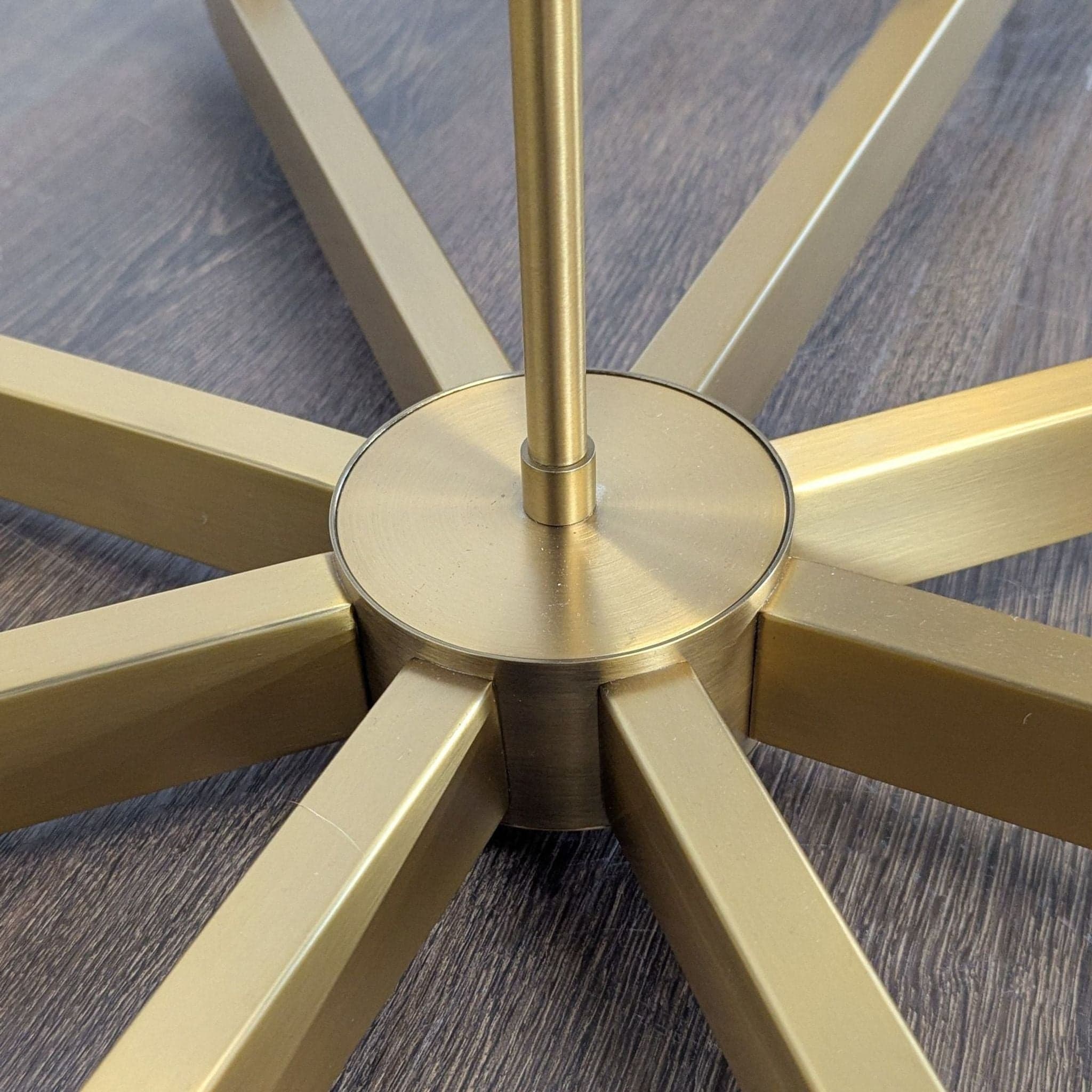 Kuzco Lighting Claire Modern 8-Light Chandelier in Brushed Brass Finish - Thumbnail 6