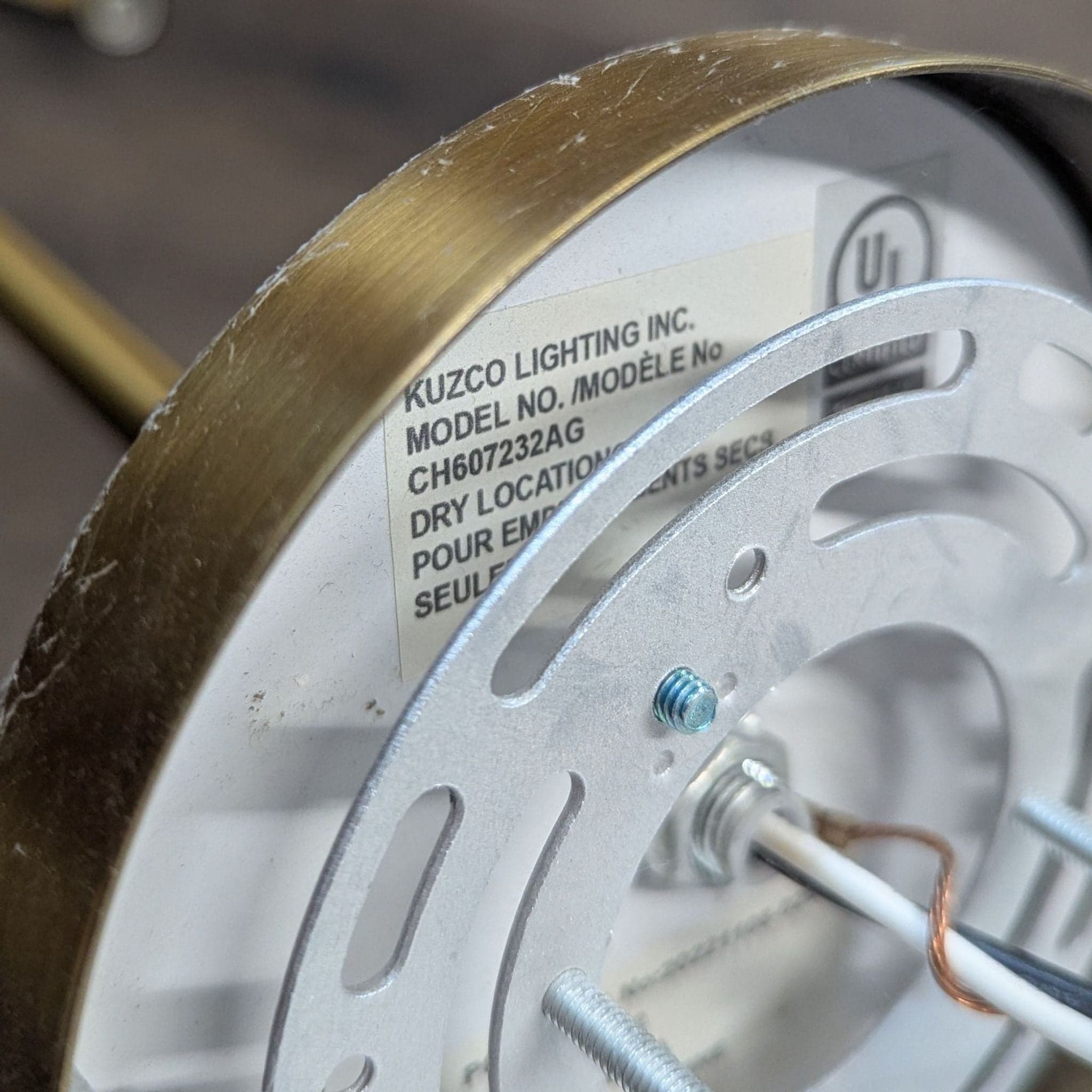 Kuzco Lighting Claire Modern 8-Light Chandelier in Brushed Brass Finish - Thumbnail 4