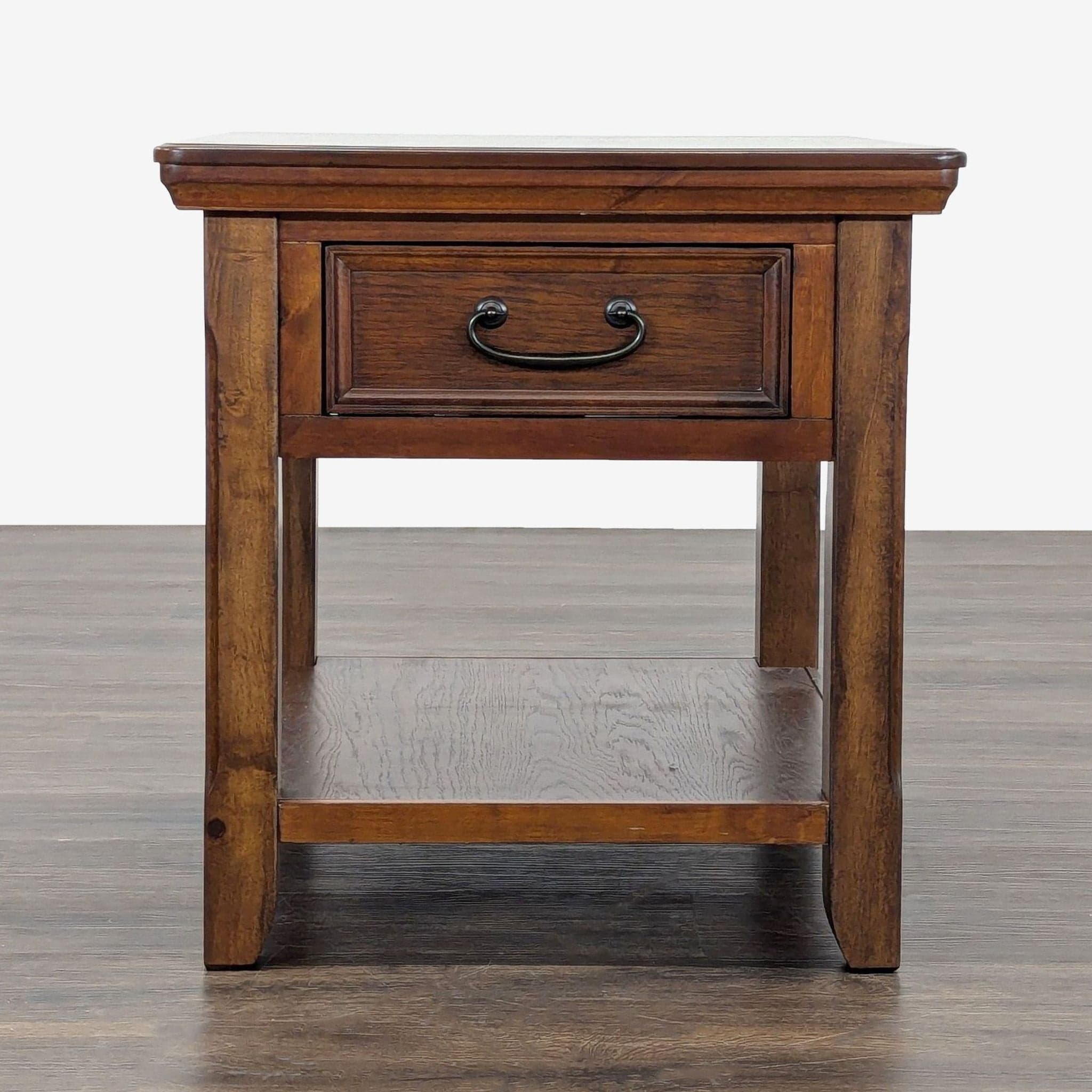 Ashley Furniture Woodboro End Table with Shelf - Image 1