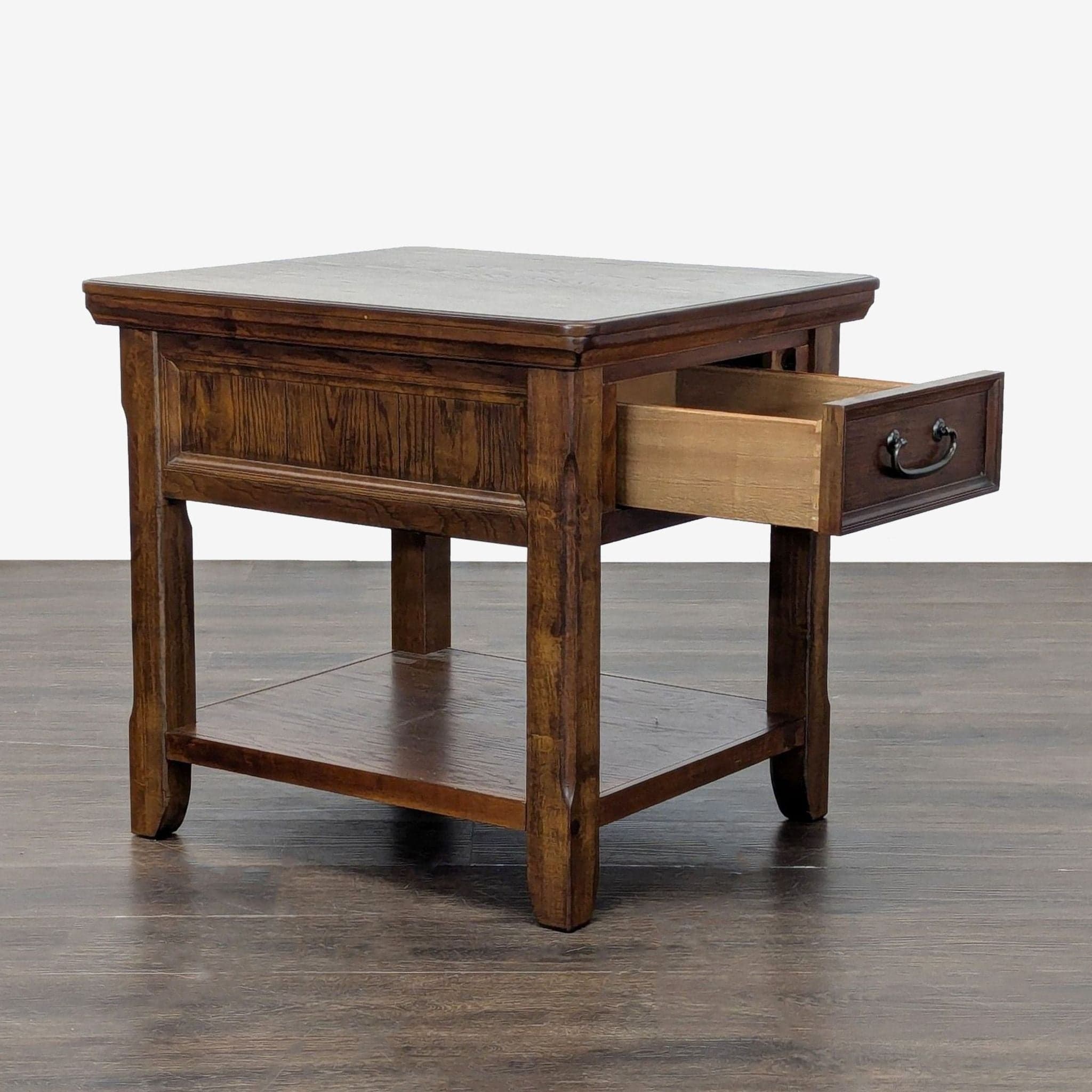 Ashley Furniture Woodboro End Table with Shelf - Thumbnail 2