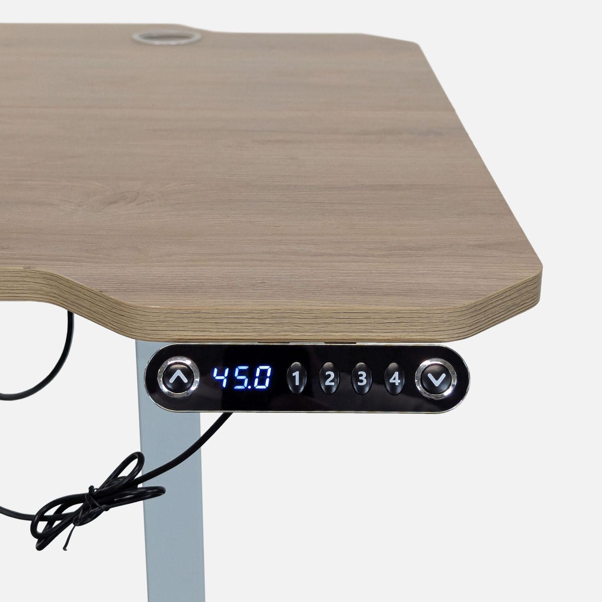 HEONAM Electric Height Adjustable L-Shaped Desk with Wheels - Thumbnail 10