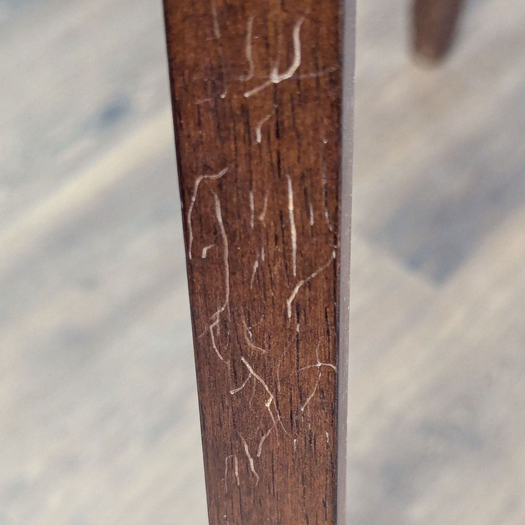 Dark Wood 5-Piece Round Extendable Dining Set with Upholstered Chairs - Thumbnail 4