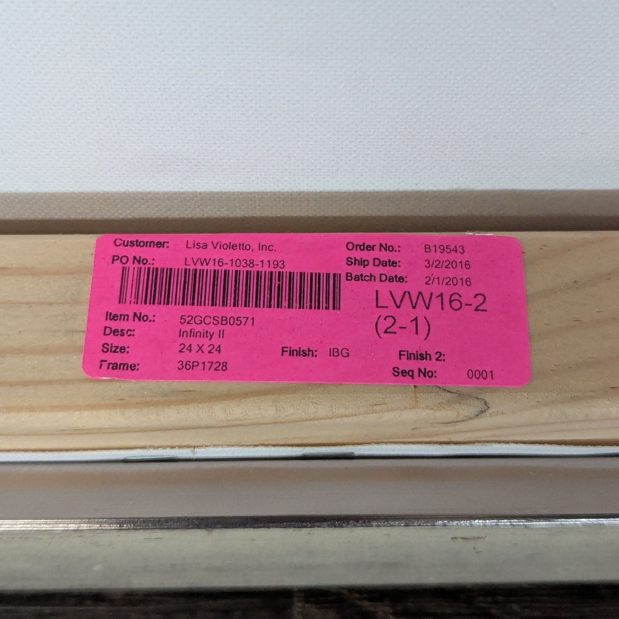 Modern Minimalist Abstract Circle Painting with Frame - Thumbnail 4